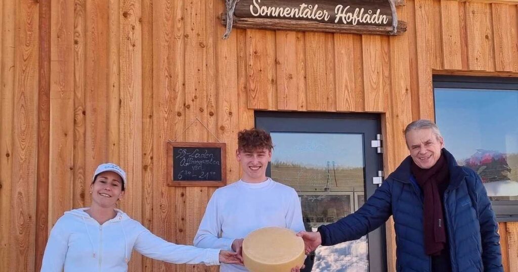Die Sonnentaler Landwirtfamilie K&ouml;fer vom Windischhof ladet in die Hofk&auml;serei ein!