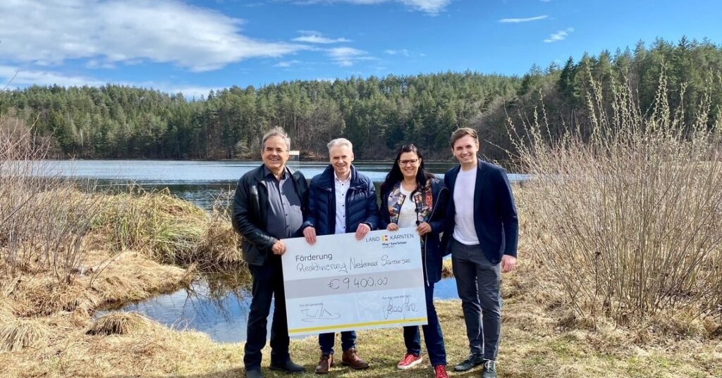 Saisser See: F&ouml;rderung f&uuml;r Moorschutz-Projekt &uuml;bergeben