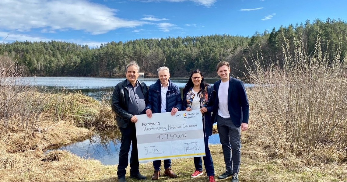 Saisser See: F&ouml;rderung f&uuml;r Moorschutz-Projekt &uuml;bergeben